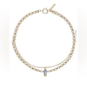 Justine Clenquet Gold Cat Necklace
